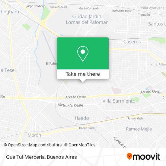 Que Tul-Mercería map