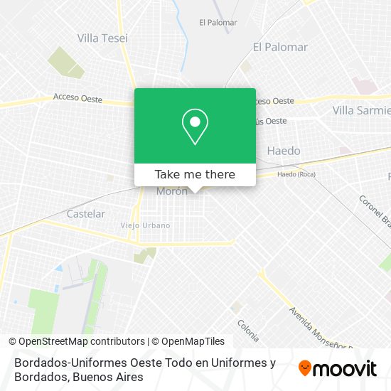 Mapa de Bordados-Uniformes Oeste Todo en Uniformes y Bordados