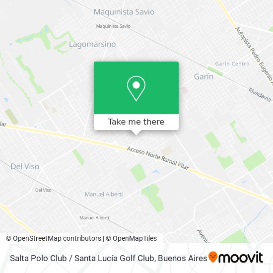 Salta Polo Club / Santa Lucía Golf Club map