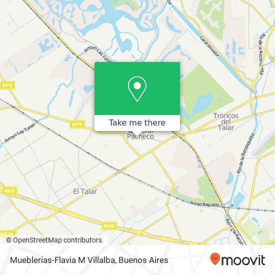 Mueblerias-Flavia M Villalba map