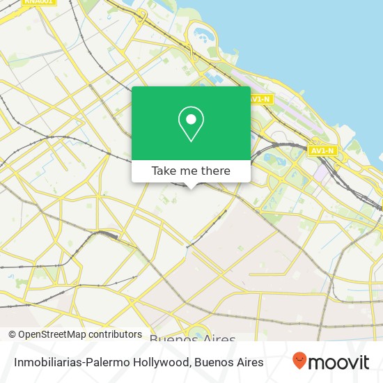 Inmobiliarias-Palermo Hollywood map