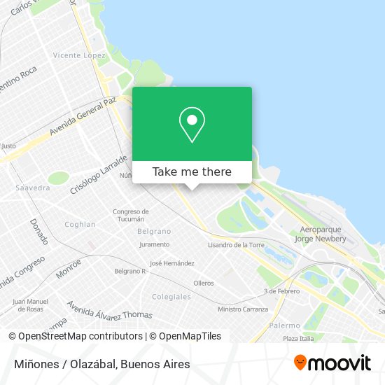 Miñones / Olazábal map