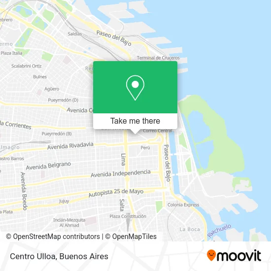 Centro Ulloa map