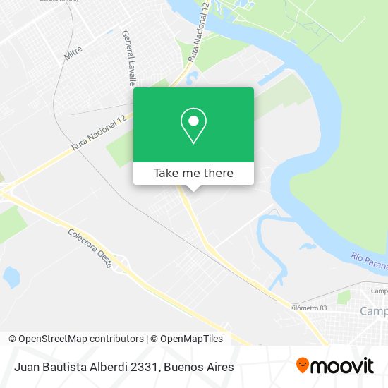 Mapa de Juan Bautista Alberdi 2331