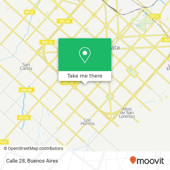 Calle 28 map