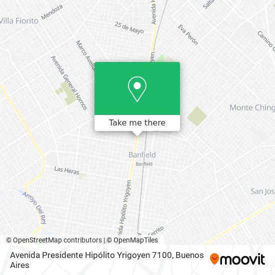 Avenida Presidente Hipólito Yrigoyen 7100 map