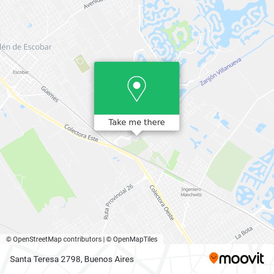 Santa Teresa 2798 map