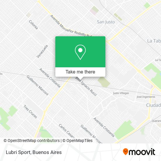 Lubri Sport map