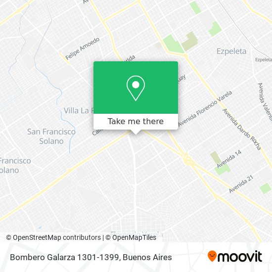 Bombero Galarza 1301-1399 map