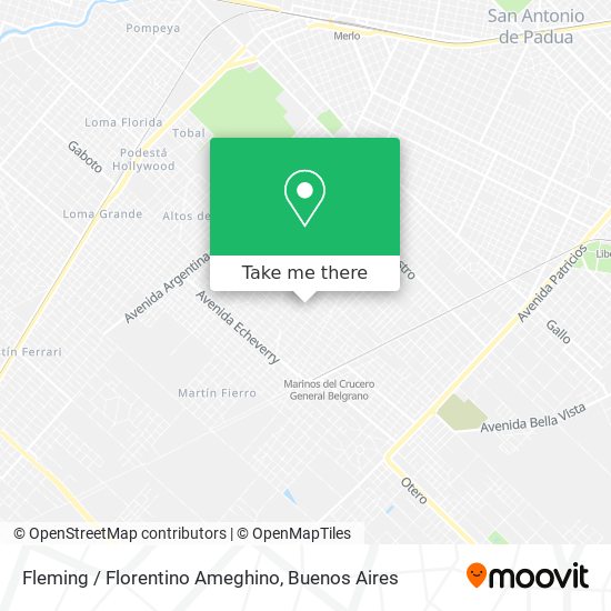 Fleming / Florentino Ameghino map