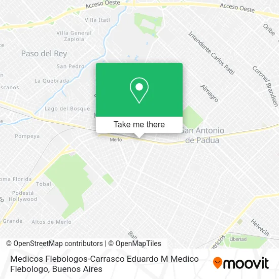 Medicos Flebologos-Carrasco Eduardo M Medico Flebologo map