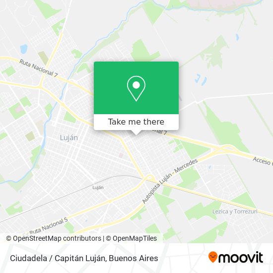 Mapa de Ciudadela / Capitán Luján