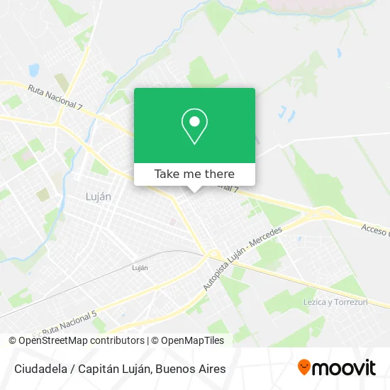Ciudadela / Capitán Luján map