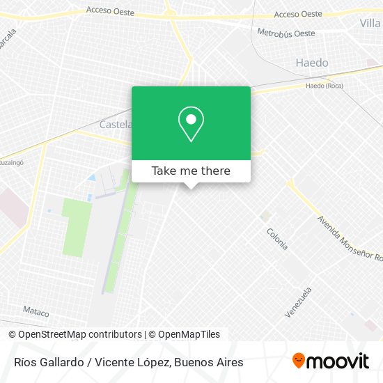 Ríos Gallardo / Vicente López map