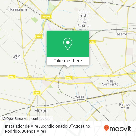 Mapa de Instalador de Aire Acondicionado-D¨Agostino Rodrigo