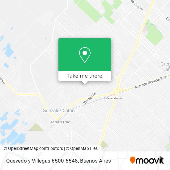 Quevedo y Villegas 6500-6548 map