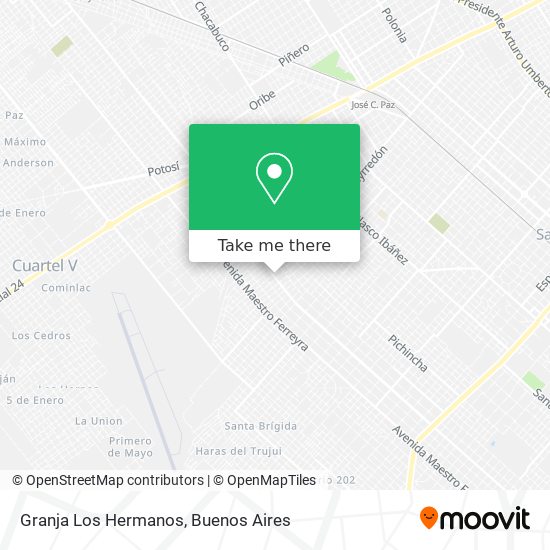 Granja Los Hermanos map