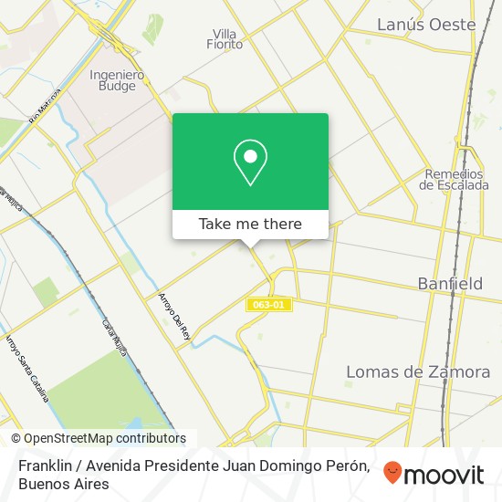 Franklin / Avenida Presidente Juan Domingo Perón map