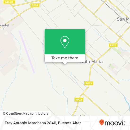 Fray Antonio Marchena 2840 map