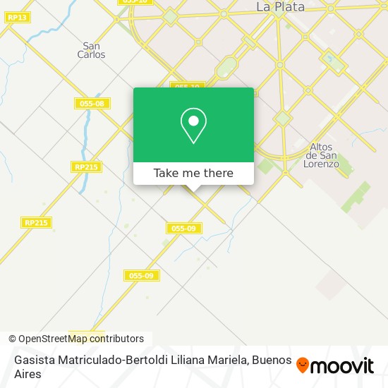 Gasista Matriculado-Bertoldi Liliana Mariela map