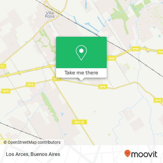 Los Arces map