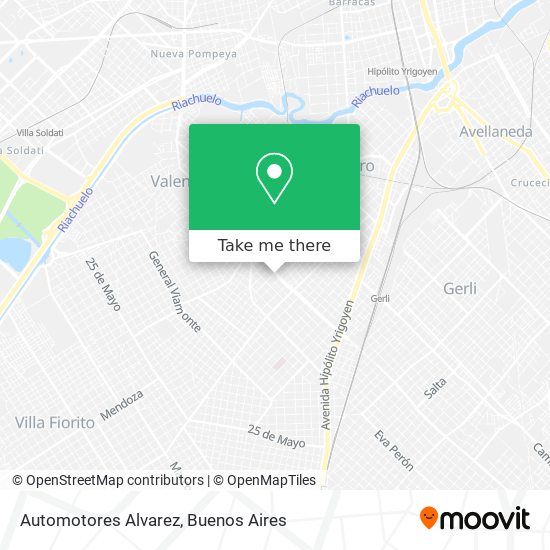 Mapa de Automotores Alvarez