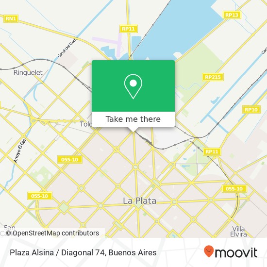 Plaza Alsina / Diagonal 74 map