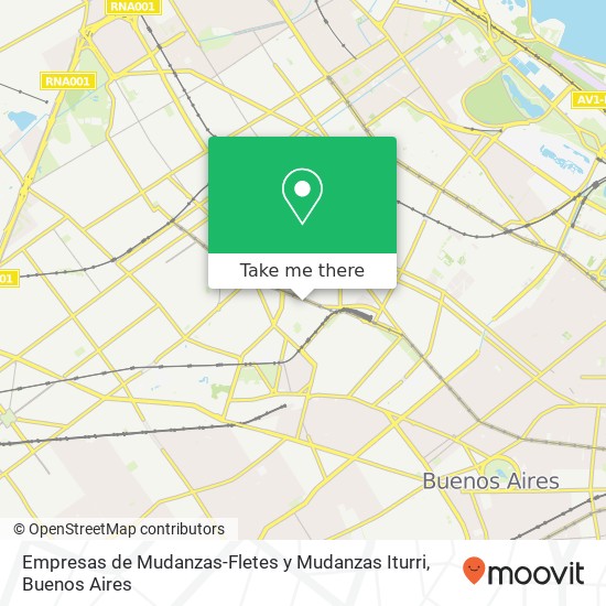 Empresas de Mudanzas-Fletes y Mudanzas Iturri map