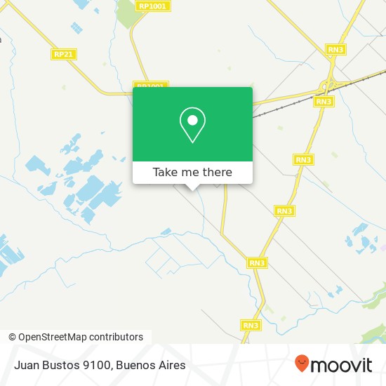 Juan Bustos 9100 map