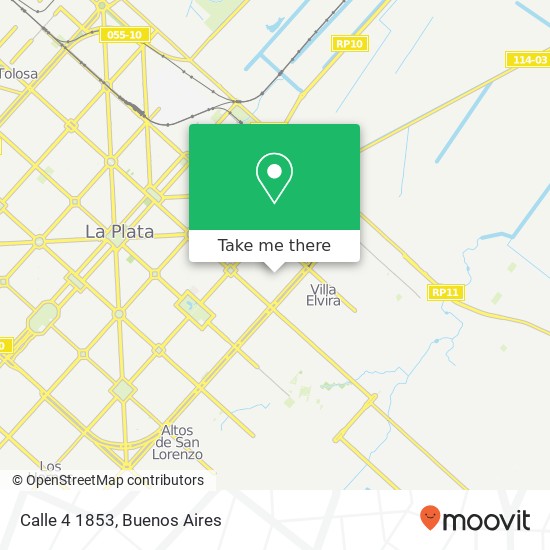 Calle 4 1853 map