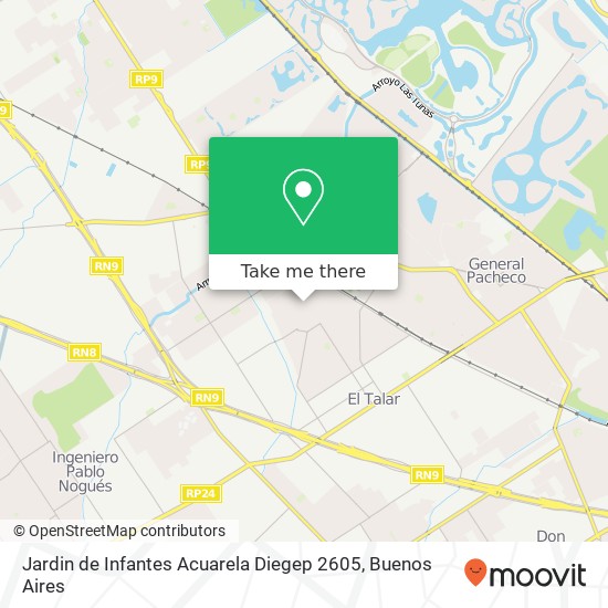 Jardin de Infantes Acuarela Diegep 2605 map