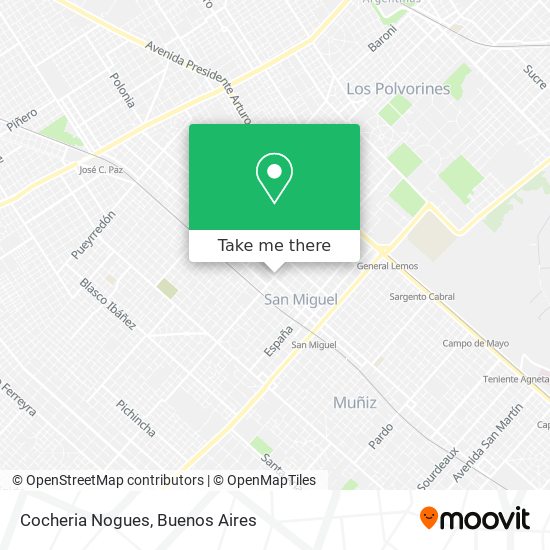 Cocheria Nogues map