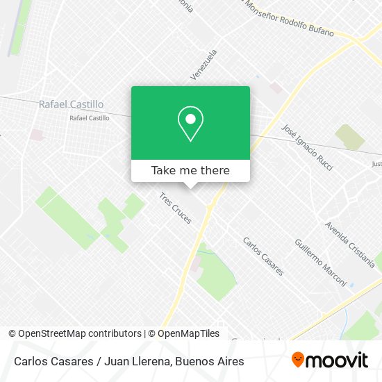 Carlos Casares / Juan Llerena map