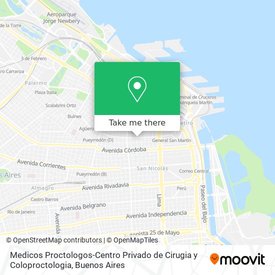 Mapa de Medicos Proctologos-Centro Privado de Cirugia y Coloproctologia