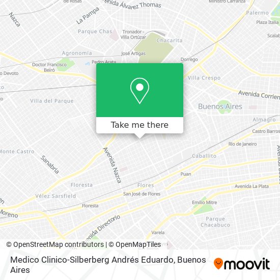 Medico Clinico-Silberberg Andrés Eduardo map