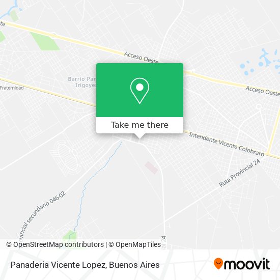 Mapa de Panaderia Vicente Lopez