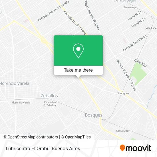 Mapa de Lubricentro El Ombú