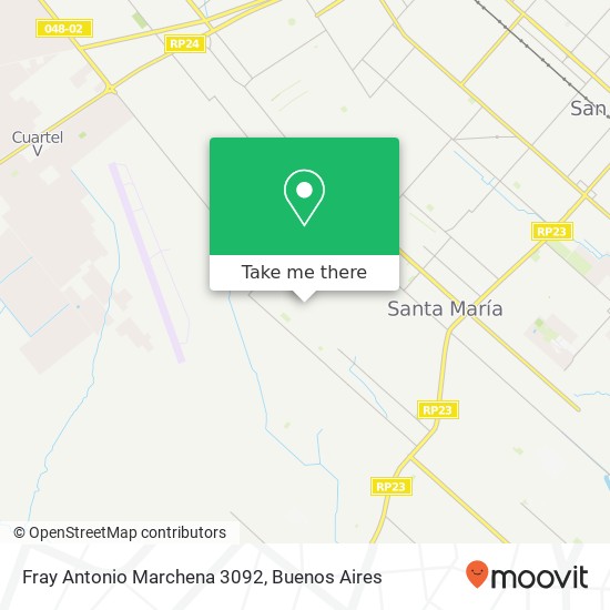 Fray Antonio Marchena 3092 map