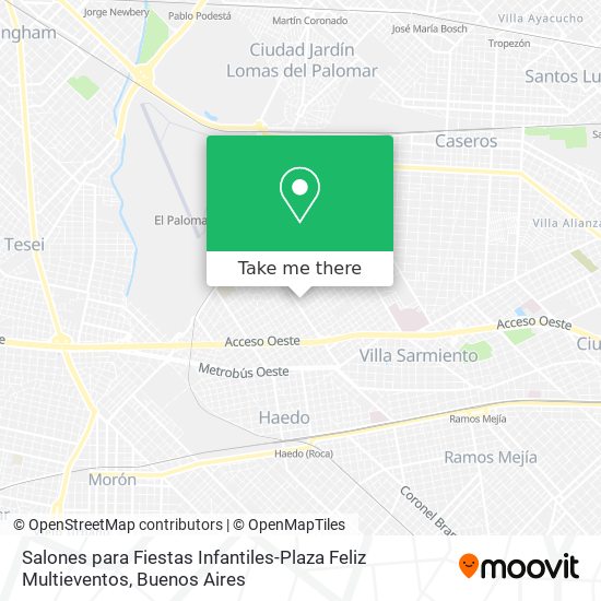 Mapa de Salones para Fiestas Infantiles-Plaza Feliz Multieventos