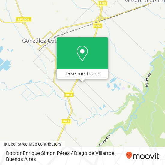 Doctor Enrique Simon Pérez / Diego de Villarroel map