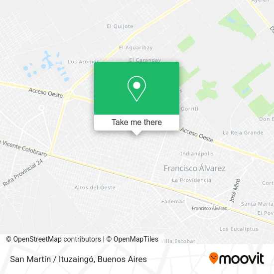 Mapa de San Martín / Ituzaingó