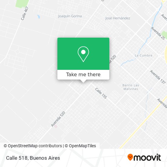 Calle 518 map