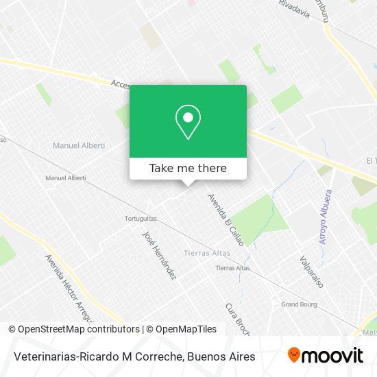 Veterinarias-Ricardo M Correche map