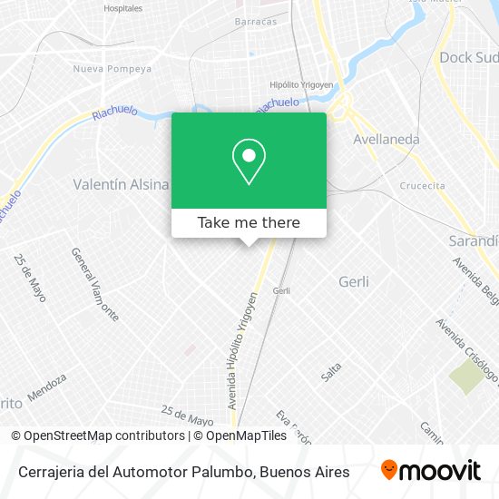 Mapa de Cerrajeria del Automotor Palumbo