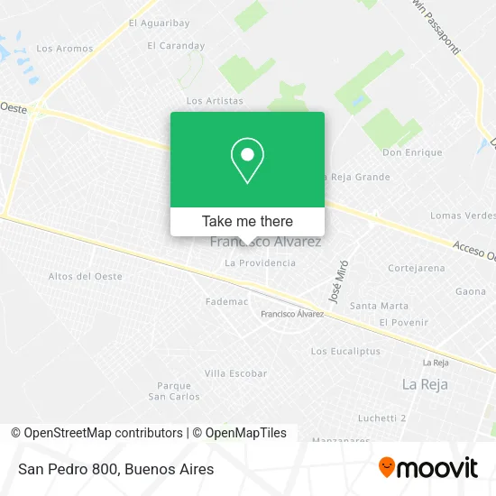 San Pedro 800 map