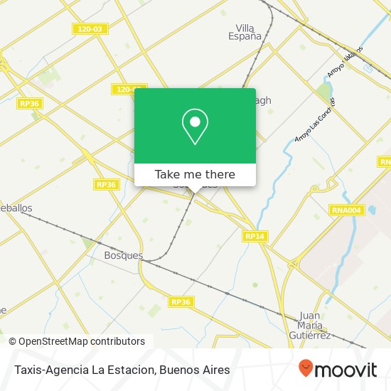 Taxis-Agencia La Estacion map