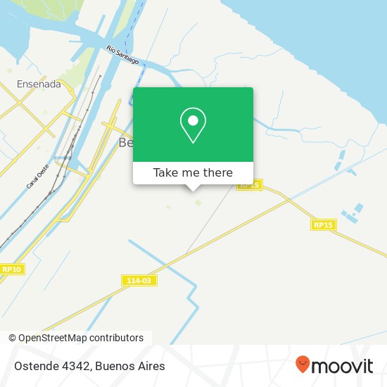 Mapa de Ostende 4342