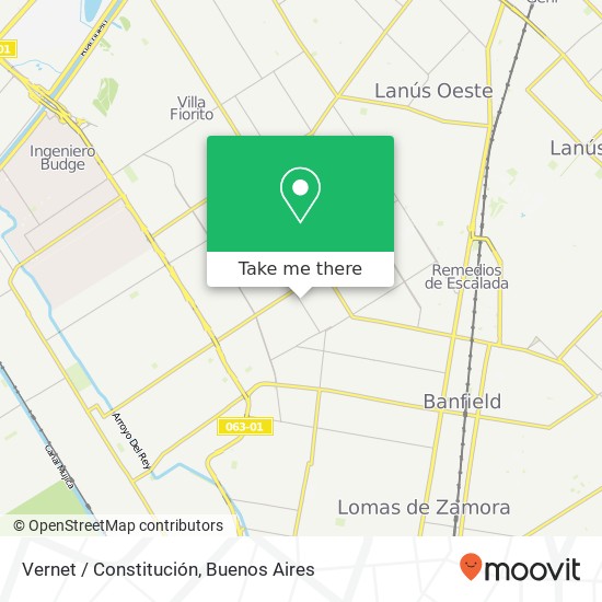 Vernet / Constitución map