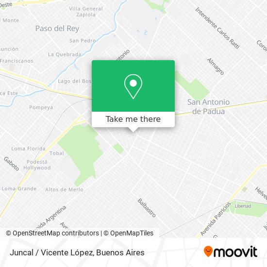 Juncal / Vicente López map