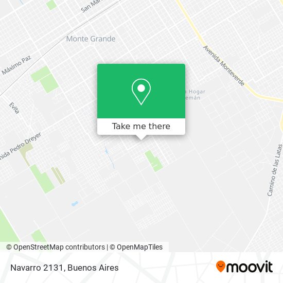 Navarro 2131 map